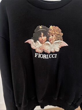 Fiorucci Angels Black Sweatshirt Medium